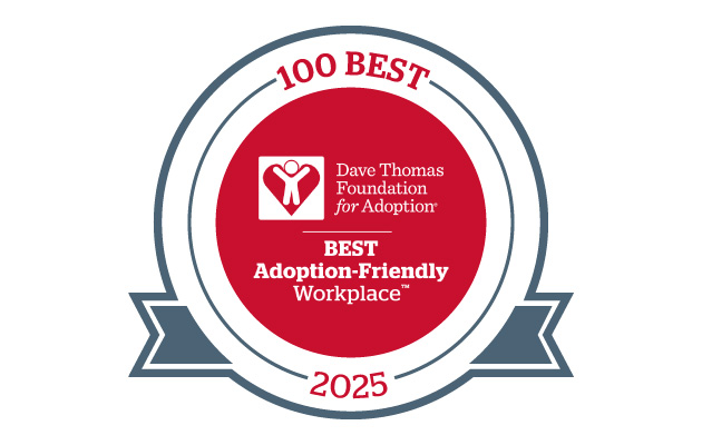 Dave Thomas Foundation for Adoption 100 best adoption-friendly workplace logo